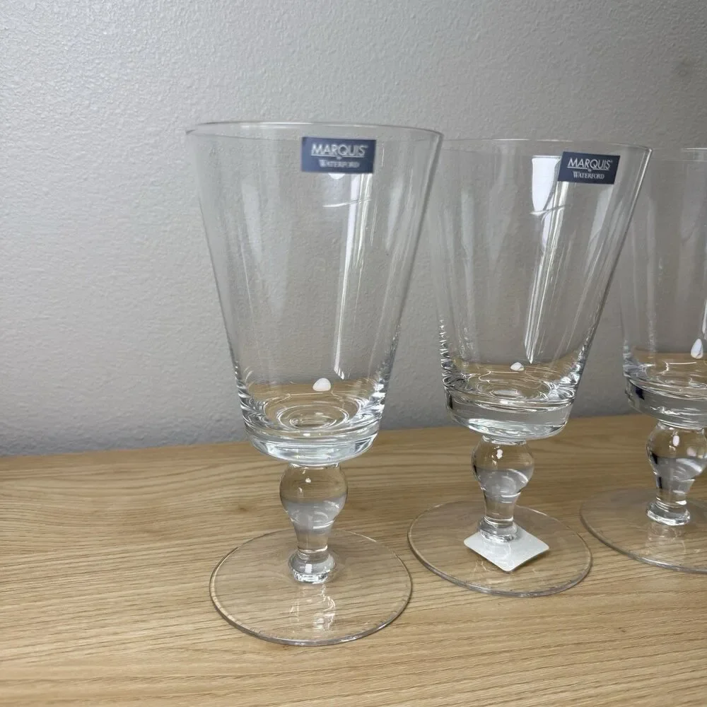 Marquis by Waterford Set Of 4 Red Wine Goblets Crystal Cristal Dining Glass Cup